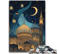 1000 Piece Jigsaw Puzzle for Adults Teens Taj Mahal at Night Educational Family Game Is Ideal As Gifts for The Whole Family for 14+ 50x75cm