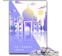 1000 Piece Jigsaw Puzzle for Adults Teens Taj Mahal, for And 14 Years And over for Educational Game Challenge Toy Gift for Birthdays 75x100cm