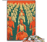 1000 Piece Jigsaw Puzzle for Adults Teens Terracotta Army Decompressing Intellectual Educational Toy Secret Santa Gifts (38x52cm) 1000pcs