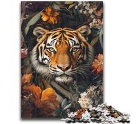 1000 Piece Jigsaw Puzzle for Adults Teens Tiger in The Jungle Educational Family Game Is Ideal As Gifts for The Whole Family for 14+ 50x75cm