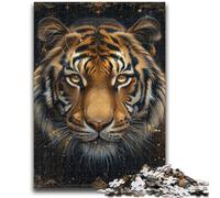 1000 Piece Jigsaw Puzzle for Adults Teens Tiger Portrait Teenager Puzzles,Perfect for Game Nights, Colorful Toy for Home Gift (38x26cm)