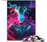 1000 Piece Jigsaw Puzzle for Adults Teens Two Wolves, Decompressing Intellectual Educational Toy Is Ideal As Gifts for The Whole Family (Size 26x38cm)