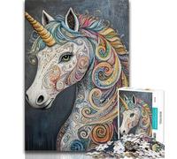 1000 Piece Jigsaw Puzzle for Adults Teens Unicorn 1000 Piece Puzzle,Classic Educational Games Beautiful Decoration 38x26cm