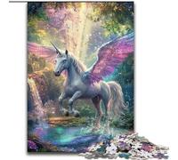 1000 Piece Jigsaw Puzzle for Adults Teens Unicorn Angel, for Educational Game Challenge Toy Unique Home Decor And Gifts (size 50x75cm)