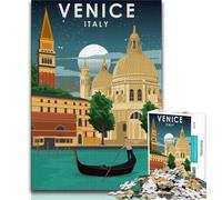1000 Piece Jigsaw Puzzle for Adults Teens Venice Italy at Night,Toys Educational Games Stress Relieving Unique Home Decor And Gifts (75x50cm)