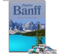 1000 Piece Jigsaw Puzzle for Adults Teens Visit Banff Decompressing Intellectual Educational Toy Secret Santa Gifts (26x38cm) 1000pcs