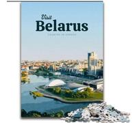 1000 Piece Jigsaw Puzzle for Adults Teens Visit Belarus Decompressing Intellectual Educational Toy Secret Santa Gifts (50x75cm) 1000pcs