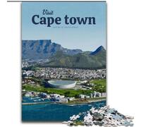 1000 Piece Jigsaw Puzzle for Adults Teens Visit Cape Town Decompressing Intellectual Educational Toy Secret Santa Gifts (26x38cm) 1000pcs