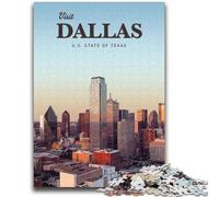 1000 Piece Jigsaw Puzzle for Adults Teens Visit Dallas Challenging To Complete But Fun And Humorous Educational Game for Birthday (size 38x26cm)