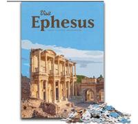 1000 Piece Jigsaw Puzzle for Adults Teens Visit Ephesus, Decompressing Intellectual Educational Toy Birthday Present, Gifts 26x38cm
