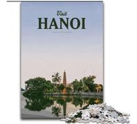 1000 Piece Jigsaw Puzzle for Adults Teens Visit Hanoi, for And 14 Years And over for Educational Game Challenge Toy Gift for Birthdays 50x75cm