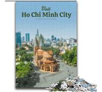 1000 Piece Jigsaw Puzzle for Adults Teens Visit Ho Chi Minh City, for And 14 Years And over for Educational Game Challenge Toy Gift for Birthdays 75x100cm