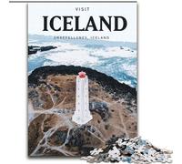1000 Piece Jigsaw Puzzle for Adults Teens Visit Iceland, Decompressing Intellectual Educational Toy Birthday Present, Gifts 26x38cm