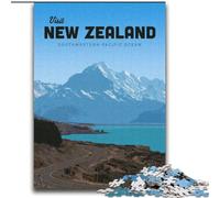 1000 Piece Jigsaw Puzzle for Adults Teens Visit New Zealand, Stress Relief Toys Unique Birthday And Gifts for Ages 14+ 75x100cm