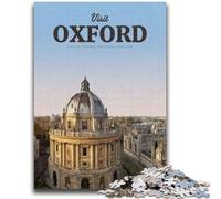 1000 Piece Jigsaw Puzzle for Adults Teens Visit Oxford 1000 Pieces for Adults,Challenging Game Gifts for Is Ideal As A Gift for The Whole Family (26x38cm)