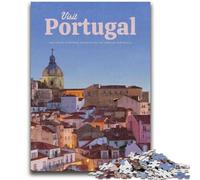 1000 Piece Jigsaw Puzzle for Adults Teens Visit Portugal 1000 Pieces for Adults,Challenging Game Gifts for Is Ideal As A Gift for The Whole Family (26x38cm)