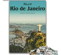 1000 Piece Jigsaw Puzzle for Adults Teens Visit Rio Decompressing Intellectual Educational Toy Secret Santa Gifts (38x52cm) 1000pcs