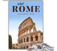 1000 Piece Jigsaw Puzzle for Adults Teens Visit Rome Decompressing Intellectual Educational Toy Secret Santa Gifts (50x75cm) 1000pcs
