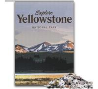 1000 Piece Jigsaw Puzzle for Adults Teens Visit Yellowstone, Decompressing Intellectual Educational Toy Birthday Present, Gifts 75x100cm