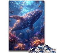 1000 Piece Jigsaw Puzzle for Adults Teens Whale Jumping Out Adult Jigsaw,Challenging Family Activity Games DIY Toy for Home Wall Decor Gifts (38x26cm)