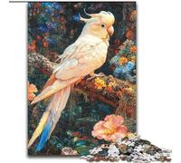 1000 Piece Jigsaw Puzzle for Adults Teens White Parrot, Help The Brain Exercise Addictive Toys to Cultivate Patience Perfect Decoration (Size 26x38cm)
