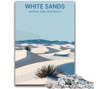 1000 Piece Jigsaw Puzzle for Adults Teens White Sands National Park 1000 Pieces for Adults,Challenging Game Gifts for Is Ideal As A Gift for The Whole Family (50x75cm)