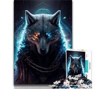 1000 Piece Jigsaw Puzzle for Adults Teens Wolf Cyber 1000 Piece Jigsaw,is Ideal As Gifts for The Whole Family Suitable for And 14 (size 75x50cm)