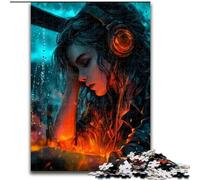 1000 Piece Jigsaw Puzzle for Adults Teens Woman Listening to Music, Educational Games Home Decoration Is Ideal As A Gift for The Whole Family (size 26x38cm)