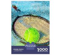 1000 Piece Jigsaw Puzzle for Adults, Tennis Art Print Work 13 Artwork, Creative Leisure Activity, Festive Season Fun, Premium Thick Cardboard, 38x26cm/1000pcs
