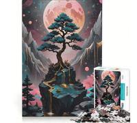 1000 Piece Jigsaw Puzzle for Adults The Bonsai Tree Landscape Practical Game Stress Reliever Deal As Gifts for The Whole Family 38x26cm
