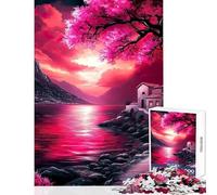 1000 Piece Jigsaw Puzzle for Adults The Cherry Blossom River Impossible Game Tough Challenge DIY Toys Enhance Love between Couples (38X52cm)