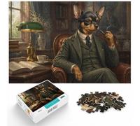 1000 Piece Jigsaw Puzzle for Adults, The Dog - Black & Orange Chihuahua | For quiet time before New Year, this adult jigsaw puzzle with 1000 pieces gives adults a calm winter activity.