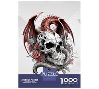 1000 Piece Jigsaw Puzzle for Adults The Dragon Skull Jigsaw for Adults Relaxing Games Stress Reliever Birthday And Unique Gifts 70x50cm/1000pcs