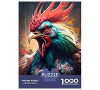 1000 Piece Jigsaw Puzzle for Adults The Excited Cock Adult Jigsaw Puzzle Toy Wall Decor Precision Cutting Unique Gifts for Birthday And Christmas 38x26cm/1000pcs