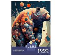 1000 Piece Jigsaw Puzzle for Adults The Friendly Bear Puzzles for Adults Relaxing Games Pattern Assembly for Is Ideal As A Gift 52x38cm/1000pcs
