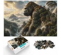 1000 Piece Jigsaw Puzzle for Adults, The Gorilla's Verdant Reign | For a break from screens, this 1000-piece jigsaw puzzle for adults offers 1000 pieces for a longer challenge.