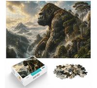 1000 Piece Jigsaw Puzzle for Adults, The Gorilla's Verdant Reign | For a classic tabletop challenge: Adult jigsaw puzzle with 1000 pieces offers a classic activity for adults.