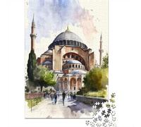1000 Piece Jigsaw Puzzle for Adults, The Hagia Sophia Istanbul