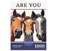1000 Piece Jigsaw Puzzle for Adults The Horse Bathroom Invasion Jigsaw for Adults Family Game Difficult Challenge Birthday And Unique Gifts 38x26cm/1000pcs