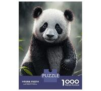 1000 Piece Jigsaw Puzzle for Adults, The Inspiring Panda Artwork, Creative Leisure Activity, Festive Season Fun, Premium Thick Cardboard, 70x50cm/1000pcs