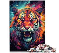 1000 Piece Jigsaw Puzzle for Adults The king of beasts puzzle game 26x38cm Enhance love between couples for teenager Age 14 Years Up