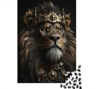 1000 Piece Jigsaw Puzzle for Adults, The King Wearing A Crown, 52x38cm/1000pcs, Shared Puzzle Activity, Weekend Leisure And Friends And Family