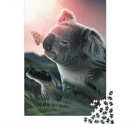 1000 Piece Jigsaw Puzzle for Adults, The Koala And Butterfly, 38x26cm/1000pcs, Gift for Puzzle Lovers, Screen-Free Leisure And Quiet Weekends