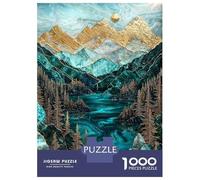 1000 Piece Jigsaw Puzzle for Adults The Lakes Golden Secret Puzzles for Adults Relaxing Games Pattern Assembly for Is Ideal As A Gift 52x38cm/1000pcs