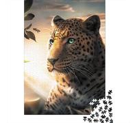 1000-Piece Jigsaw Puzzle for Adults, The Leopard And Wasp, 38x26cm/1000pcs, Idea, Screen-Free Activity And Family Time at Home