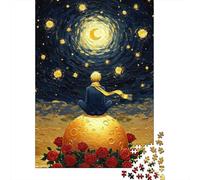 1000 Piece Jigsaw Puzzle for Adults, The Little Prince on The Moon, 38x26cm/1000pcs, Shared Puzzle Activity, Weekend Leisure And Friends And Family
