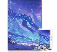 1000 Piece Jigsaw Puzzle for Adults The Long-Vanished Frost Dragon Perfect for Calm Leisure Hours High Grade Precise Cut Play Toy Size 38x52cm