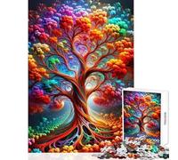 1000 Piece Jigsaw Puzzle for Adults The Neon Arboretum Fun Interactive Family Experience Wonderful Holiday Giftsing Choice (38x26cm)