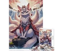 1000 Piece Jigsaw Puzzle for Adults The Nine Tailed Kitsune Happy Indoor Family Gathering Fun Perfect Holiday Celebration Present (38x26cm)