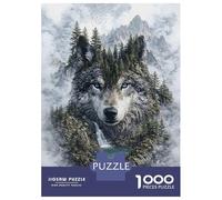 1000 Piece Jigsaw Puzzle for Adults, The Noble Sentinel of The Ancient Woods Artwork, Challenging Brain Teaser, Christmas Family Activity, Precision Cut Pieces, 52x38cm/1000pcs